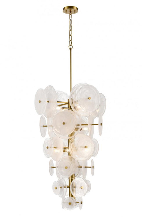 DVI Lighting 8 Light CAROUSEL 12 Light PENDANT in Brass Finish Model: DVP36548BR-MS