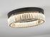 Bethel International 1 Light Black Dimmable LED Flush Mount With Clear Crystals in Satin Black Finish Model: GL448FM16BK