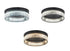 Bethel International 1 Light Black Dimmable LED Flush Mount With Clear Crystals in Satin Black Finish Model: GL448FM16BK