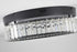 Bethel International 1 Light Black Dimmable LED Flush Mount With Clear Crystals in Satin Black Finish Model: GL448FM16BK