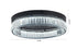 Bethel International 1 Light Black Dimmable LED Flush Mount With Clear Crystals in Satin Black Finish Model: GL449FM20BK