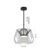 Bethel International 1 Light in Black LED Pendant With A Clear Glass Shade Model: SYM03P17BK