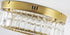 Bethel International 1 Light in Brass Dimmable LED Flush Mount With Clear Crystals Model: GL447FM14BR
