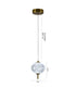 Bethel International 1 Light in Brass Dimmable LED Single Pendant With A Clear PC Shade Model: GL455P5BR