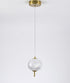 Bethel International 1 Light in Brass Dimmable LED Single Pendant With A Clear PC Shade Model: GL455P5BR