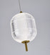 Bethel International 1 Light in Brass Dimmable LED Single Pendant With A Clear PC Shade Model: GL456P7BR