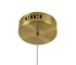 Bethel International 1 Light in Brass Dimmable LED Single Pendant With A Clear PC Shade Model: GL457P9BR