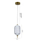 Bethel International 1 Light in Brass Dimmable LED Single Pendant With A Clear PC Shade Model: GL457P9BR
