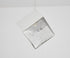 Bethel International 1 Light in Chrome Cubed Pendant With A Clear Distorted Glass Shade Model: GL445P8CH