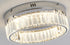 Bethel International 1 Light in Chrome Dimmable LED Flush Mount With Clear Crystals Model: GL447FM14CH