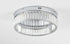 Bethel International 1 Light in Chrome Dimmable LED Flush Mount With Clear Crystals Model: GL448FM16CH