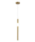 Bethel International 1 Light in Gold LED Pendant With A White Glass Shade Model: DLS115P23G