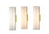 Bethel International 1 Light in Matte Brass LED Wall Sconce With A Clear Frosted Glass Shade Model: BLT104W15BR