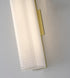 Bethel International 1 Light in Matte Brass LED Wall Sconce With A Clear Frosted Glass Shade Model: BLT104W15BR