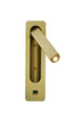 Bethel International 1 Light in Satin Brass Metal LED Wall Sconce With One USB Port And A Clear Frosted Lens Model: BTG104BR