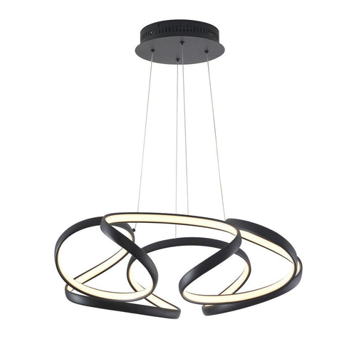 Bethel International 1 Light Matte Black Aluminium Clustered LED Light Model: OC08C27B