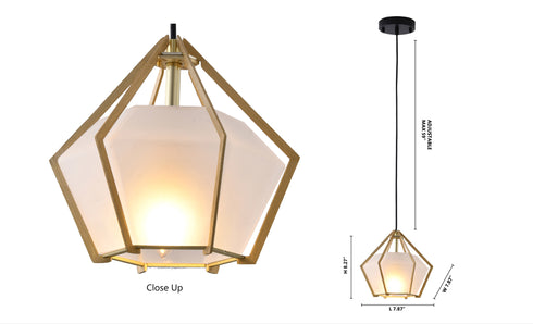 Bethel International 1 Light Pendant Model: LC04P7G