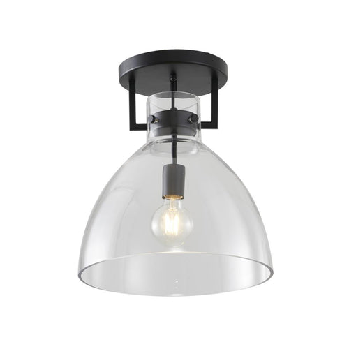 Bethel International 1 Light Semi Flush Mount Model: LC02FM14BLK