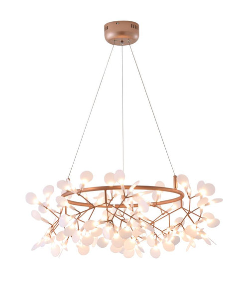 Bethel International 108 Light Round LED Leaf Petal Chandelier Model: DLS73C31C