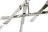Bethel International 12 Light Dimmable Shiny Nickel Stainless Steel LED Chandelier With Clear Snowflake Crystals in Satin Brass Finish Model: FER01C60SHN