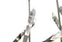 Bethel International 12 Light Dimmable Shiny Nickel Stainless Steel LED Chandelier With Clear Snowflake Crystals in Satin Brass Finish Model: FER01C60SHN