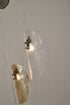 Bethel International 12 Light in Black Chandelier With Clear Smoke And Amber Glass Accents Model: ZP144C24BLK