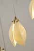 Bethel International 12 Light in Bronze Single Pendant With Cream Ceramic Flowers Model: ZA43C24BR