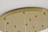 Bethel International 12 Light in Bronze Single Pendant With Cream Ceramic Flowers Model: ZA43C24BR