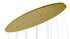 Bethel International 16 Light in Brass Chandelier With Clear Smoke And Amber Glass Accents Model: ZP145C48BR