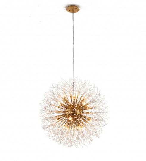 Bethel International 16 Light in Brass Stainless Steel Chandelier With Clear Crystal Accents Model: GL86C32BR