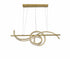 Bethel International 2 Light Dimmable in Brass Steel LED Chandelier With Clear Crystal Model: GL452C47BR
