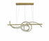 Bethel International 2 Light Dimmable in Brass Steel LED Chandelier With Clear Crystal Model: GL452C47BR