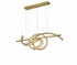 Bethel International 2 Light Dimmable in Brass Steel LED Chandelier With Clear Crystal Model: GL452C47BR