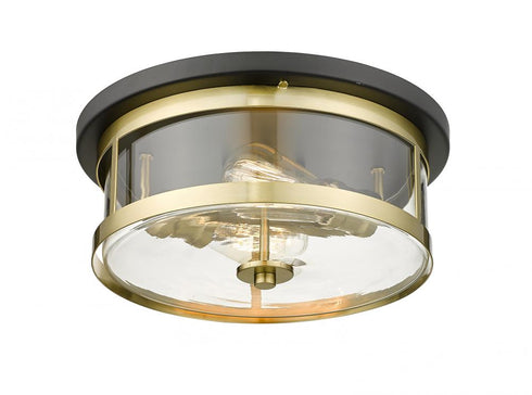 Bethel International 2 Light Flush Mount Model: YS22137-2C-BLK