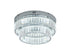 Bethel International 2 Light in Chrome Dimmable LED Flush Mount With Clear Crystals Model: GL450FM15CH