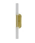 Bethel International 2 Light in Satin Brass Wall Sconce Lighting With White Frosted Acrylic Shades Model: BLT103W22BR
