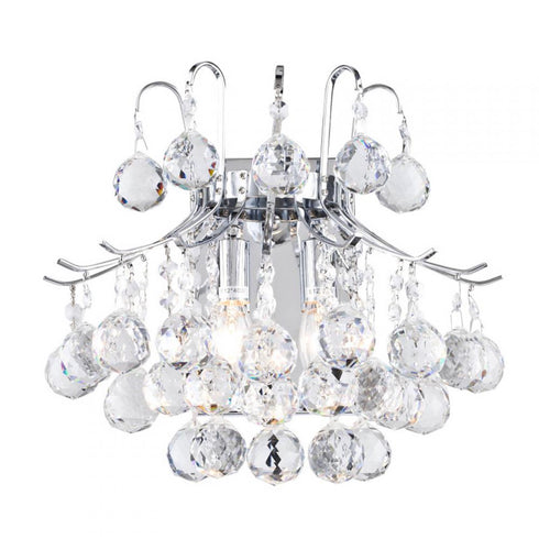 Bethel International 2 Light Wall Sconce Model: BET03CH-W