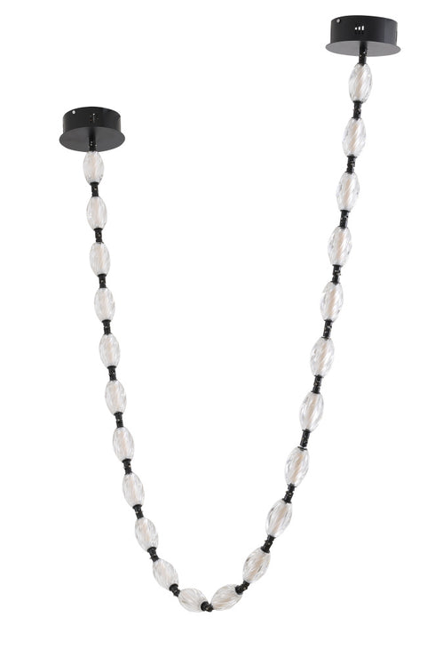 Bethel International 22 Light in Black LED Chandelier With Clear Crystal Shades Model: BL01C106BLK