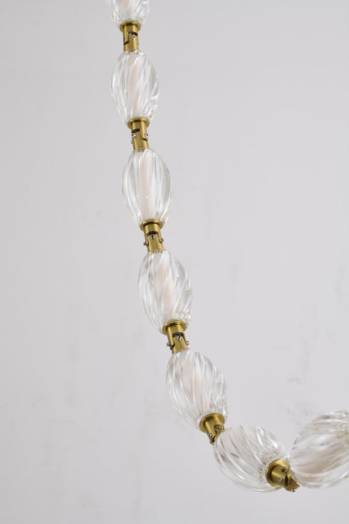 Bethel International 22 Light in Brass LED Chandelier With Clear Crystal Shades Model: BL01C106BR