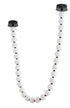 Bethel International 30 Light in Black LED Chandelier With White Acrylic Ball Shades Model: BL02C106BLK