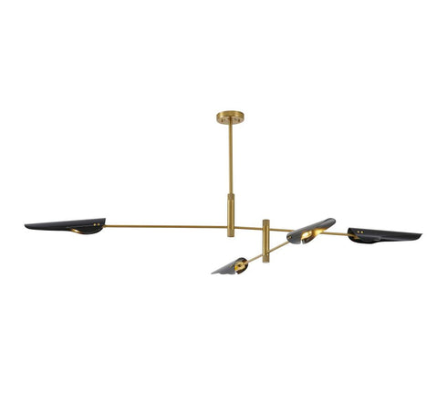 Bethel International 4 Light Chandelier Model: DU177C60G