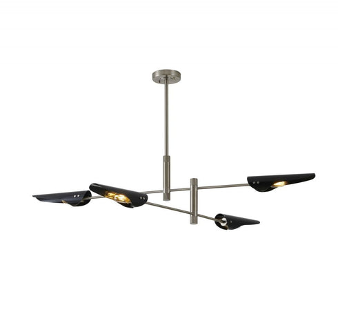 Bethel International 4 Light Chandelier Model: DU177C60SN