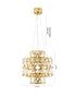 Bethel International 40 Light Dimmable in Gold Stainless Steel LED Chandelier in a 3 Tier Design Model: MN51C16G