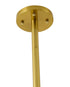Bethel International 44 Light in Satin Brass Metal Chandelier With White Glass Ball Shades Model: WG01C60BR