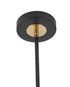 Bethel International 5 Light in Matte Black Pendant With Gold Branch Accents Model: KA01C16G
