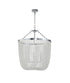 Bethel International 6 Light in Chrome Chandelier With Clear Beaded hanging Glass Model: LA61C24CH