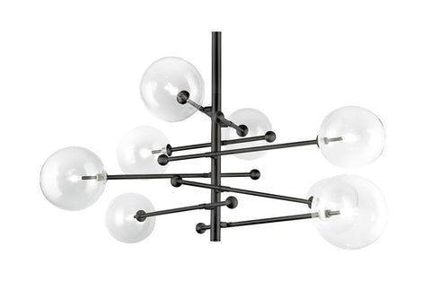 Bethel International 8 Light Chandelier Model: MSF01C47BK