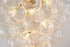 Bethel International 8 Light in Brass Meta Chandelier With Clear Swirl Glass Shades Model: KM13C32BR