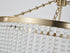 Bethel International 8 Light in Gold Chandelier With Clear Beaded hanging Glass Model: LA62C30G