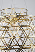 Bethel International 85 Light Dimmable in Gold Stainless Steel LED Chandelier in a 5 Tier Design Model: MN52C24G
